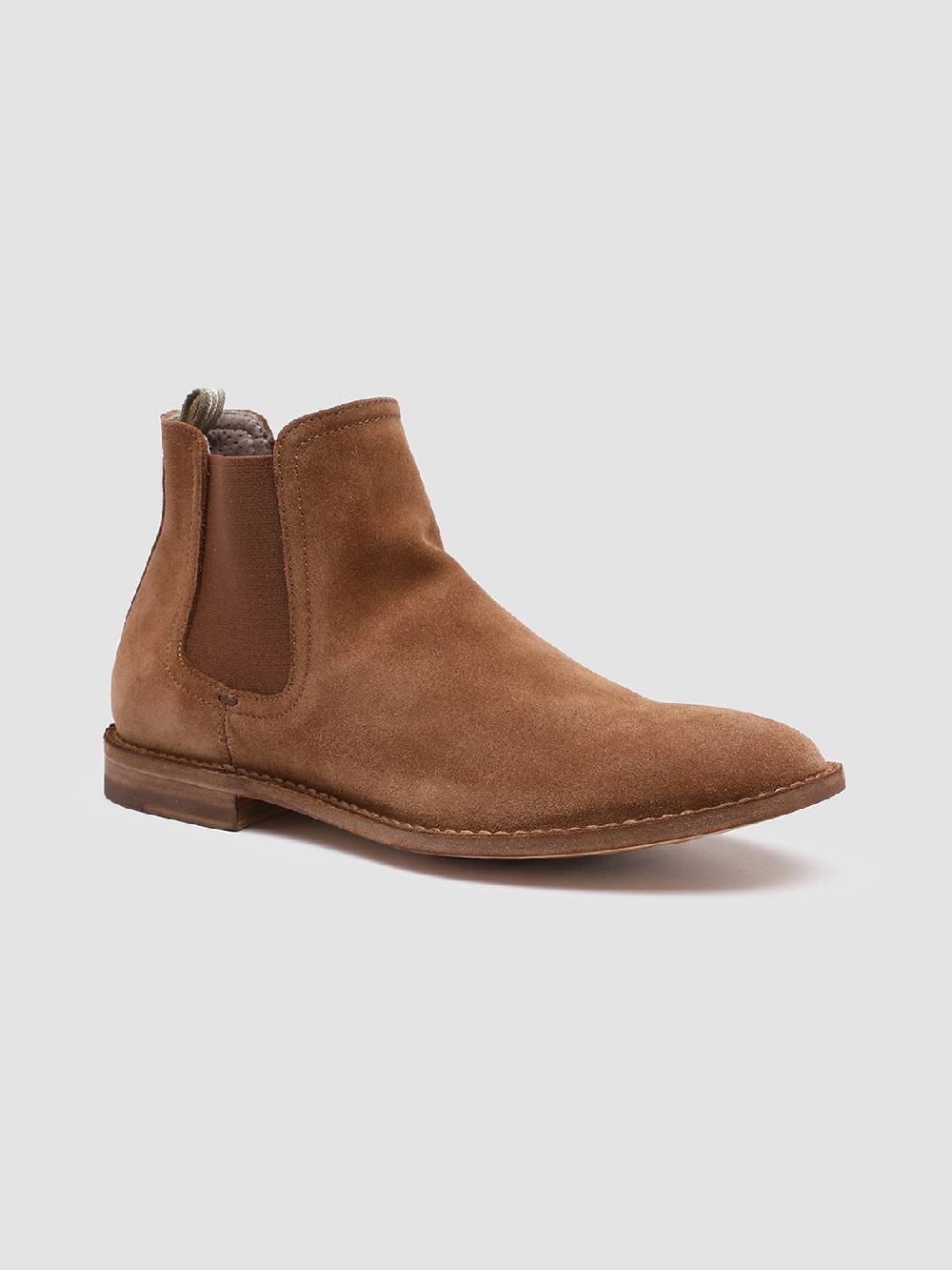 Officine Creative LINZI 001 Stivaletti Chelsea In Pelle Scamosciata Marrone