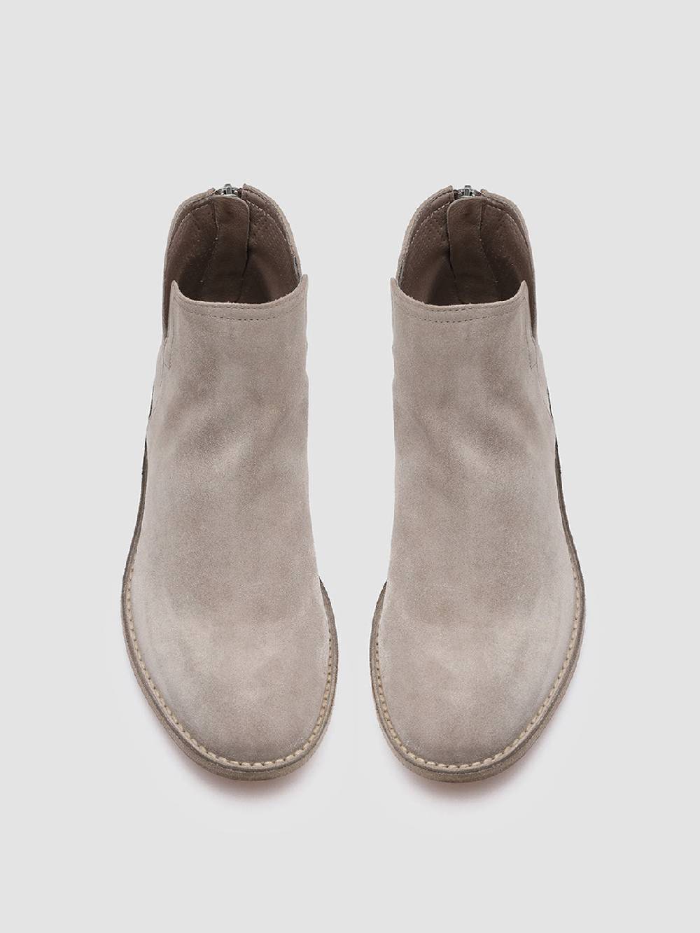 Officine Creative LINZI 002 Stivaletti Con Zip In Pelle Scamosciata Grigia