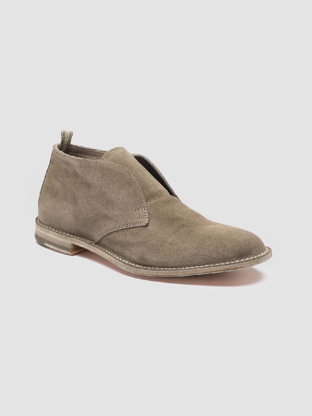 Officine Creative LINZI 008 Polacchine In Pelle Scamosciata Verde