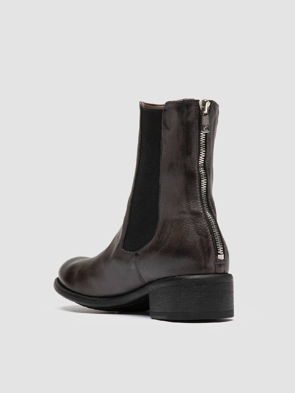 Officine Creative LIS 003 Stivaletti Chelsea In Pelle Grigia