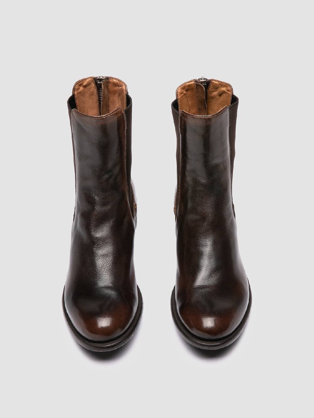 Officine Creative LIS 003 Stivaletti Chelsea In Pelle Marrone
