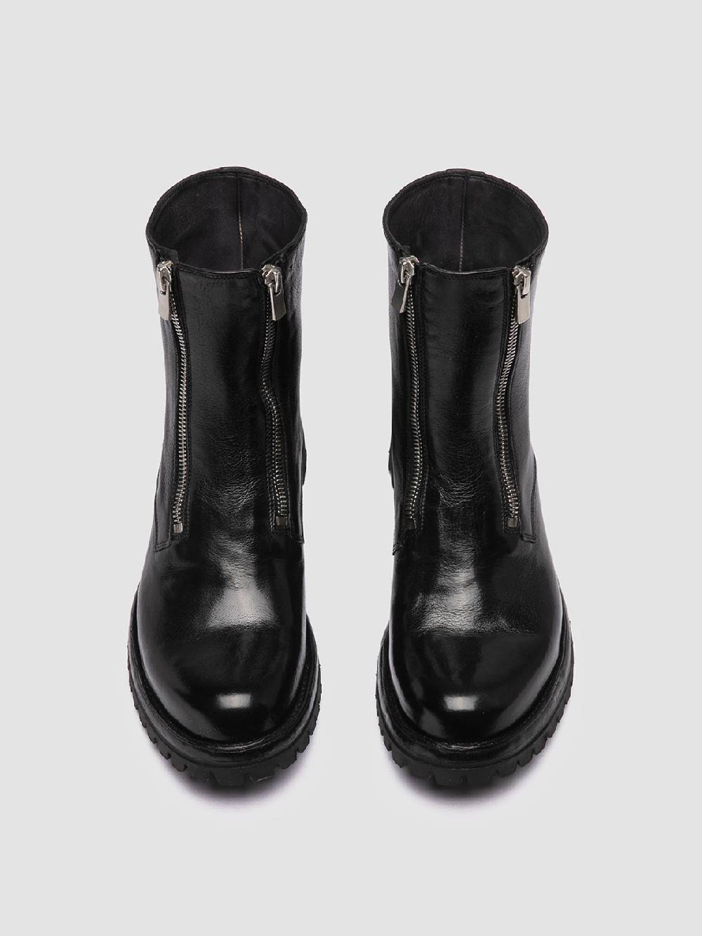 Officine Creative LORAINE 026 Stivali Con Zip In Pelle Nera