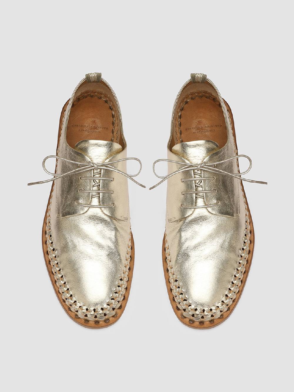 Officine Creative MABELLE 001 Derby In Pelle Argento