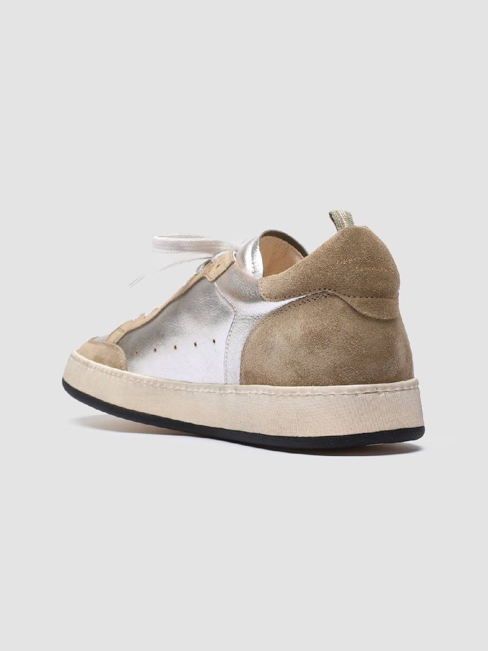 Officine Creative MAGIC 001 Sneakers In Pelle E Camoscio Bianco