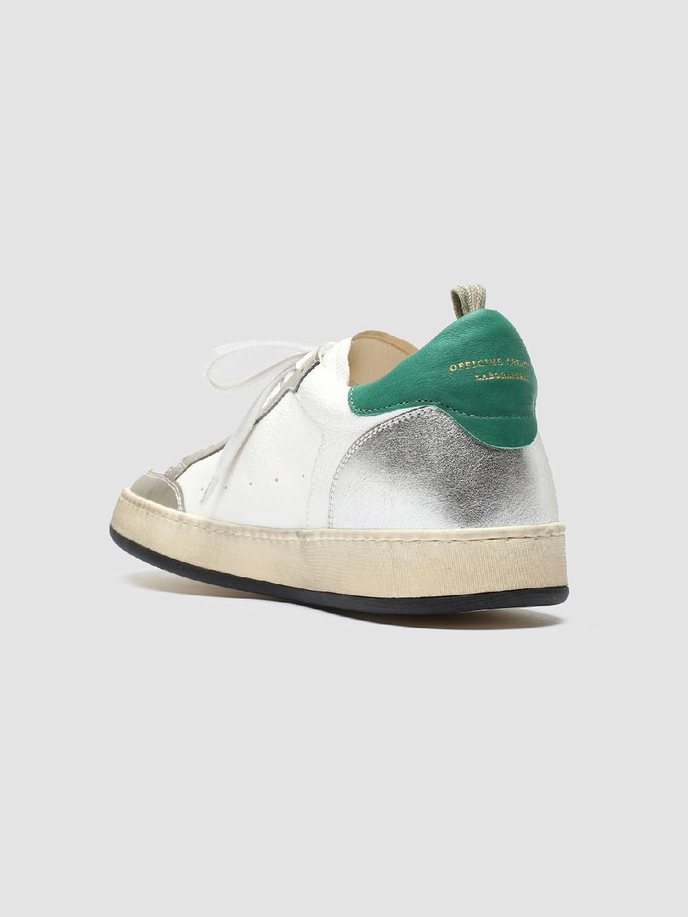 Officine Creative MAGIC 001 Sneakers In Pelle E Camoscio Bianco
