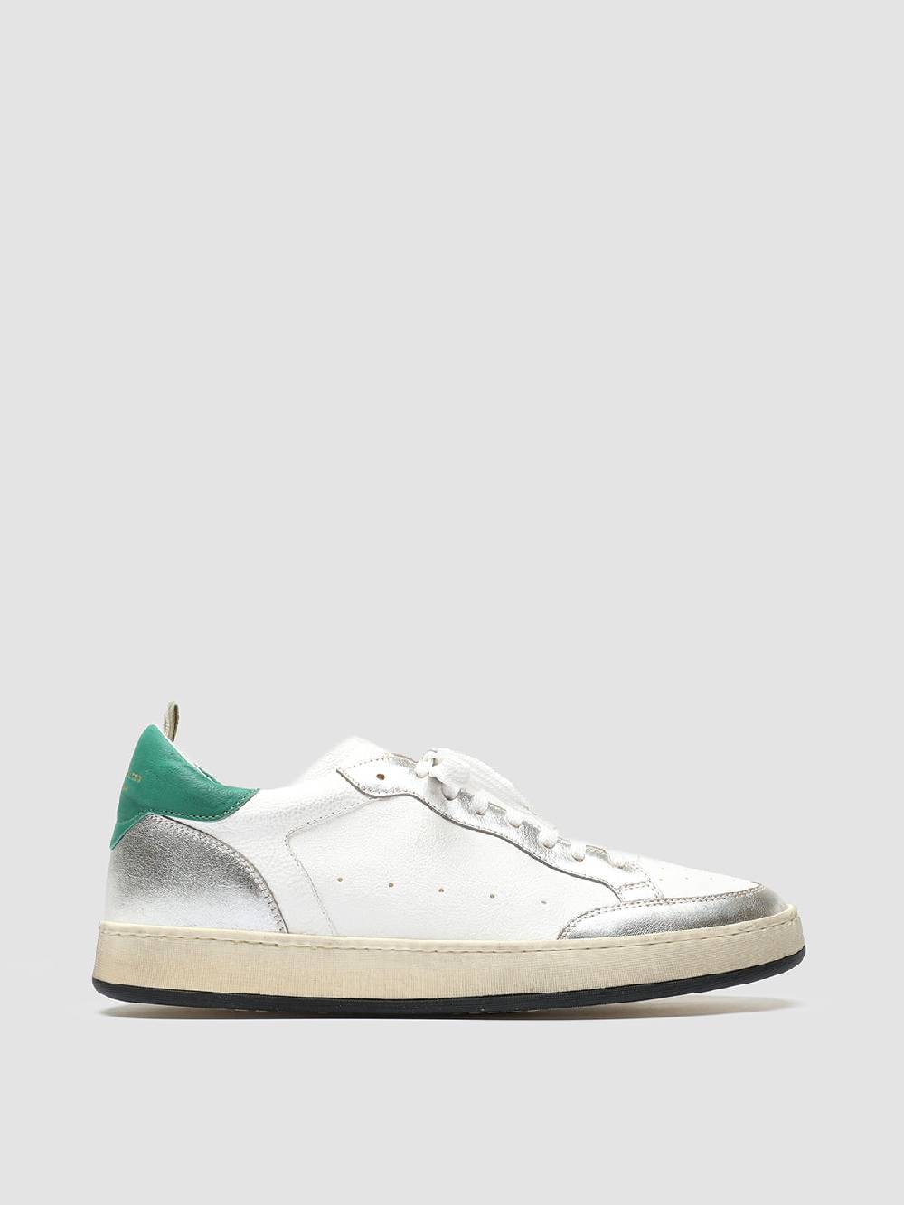 Officine Creative MAGIC 001 Sneakers in Pelle e Camoscio Bianco