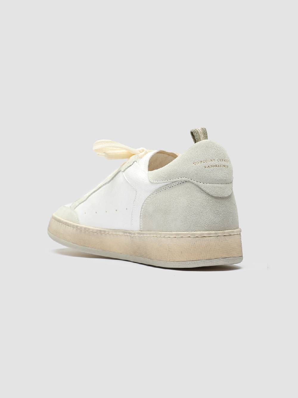 Officine Creative MAGIC 001 Sneakers In Pelle E Camoscio Bianco