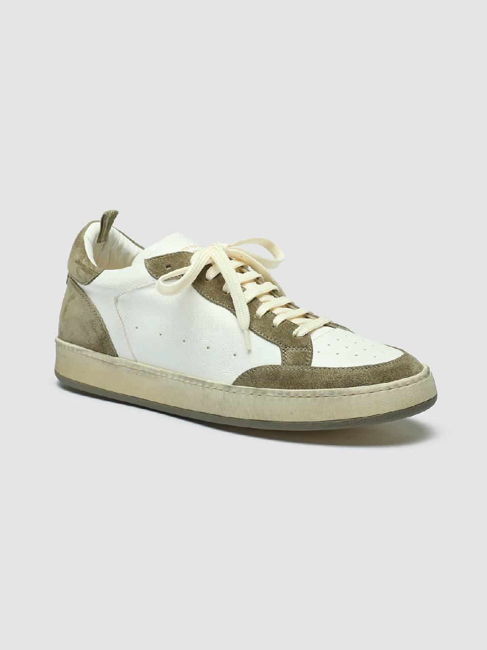 Officine Creative MAGIC 001 Sneakers In Pelle E Camoscio Bianco