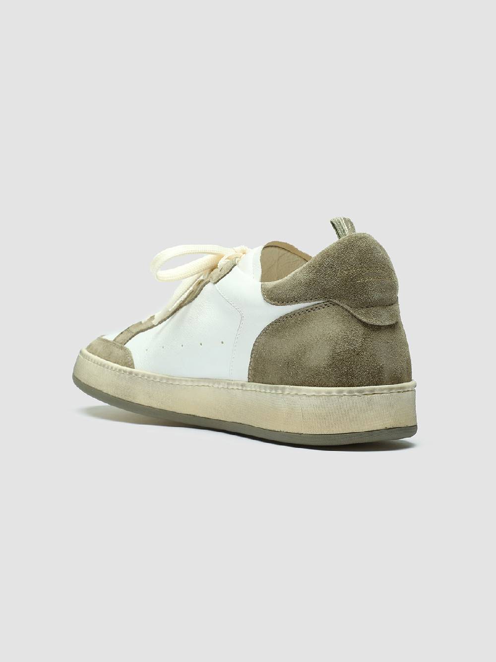 Officine Creative MAGIC 001 Sneakers In Pelle E Camoscio Bianco