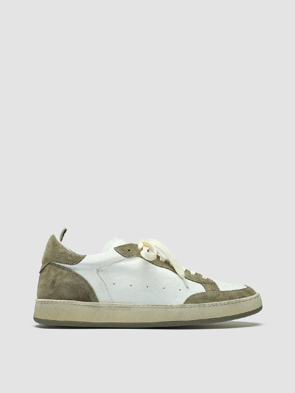 Officine Creative MAGIC 001 Sneakers in Pelle e Camoscio Bianco