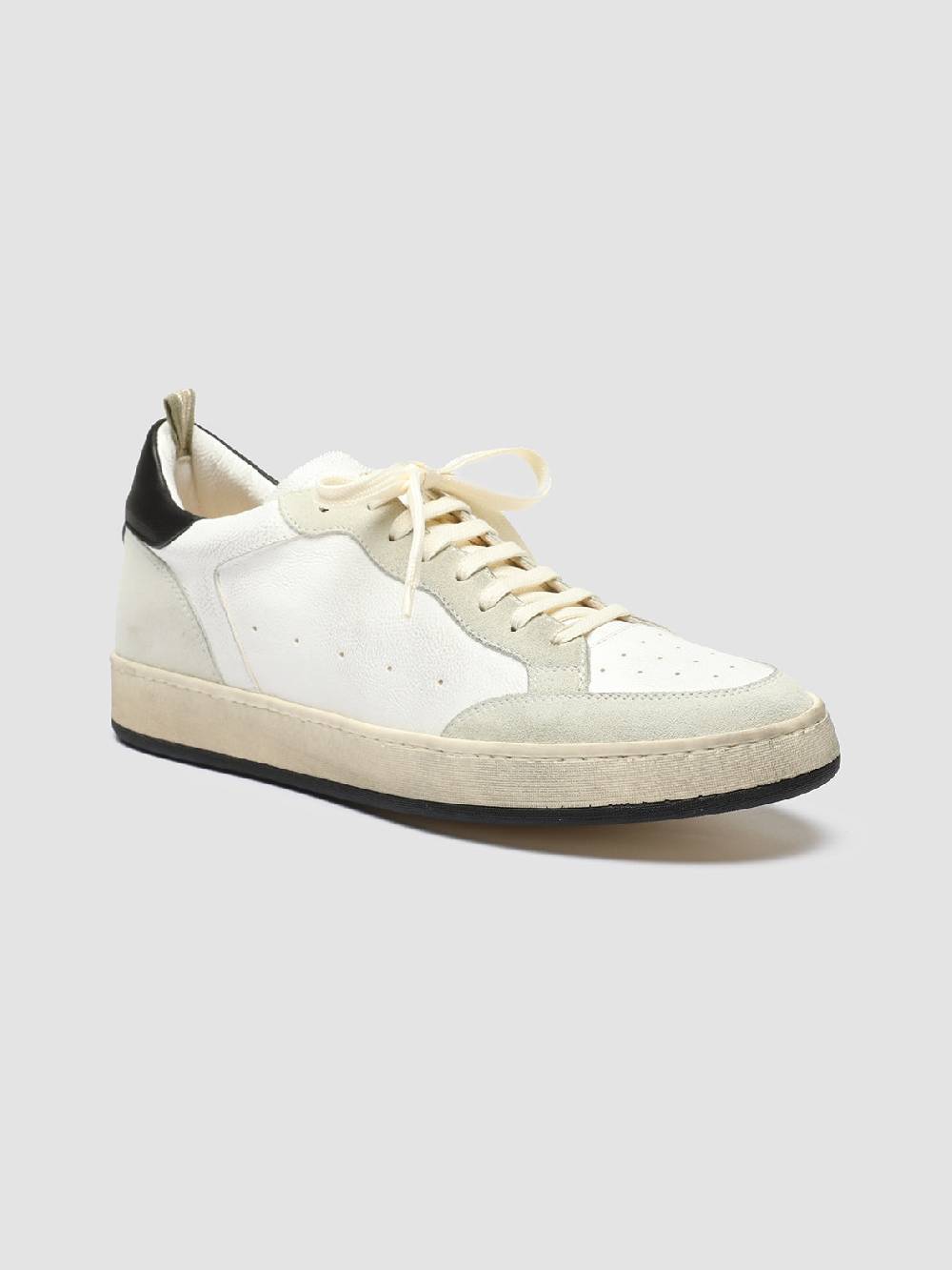 Officine Creative MAGIC 001 Sneakers In Pelle E Camoscio Bianco