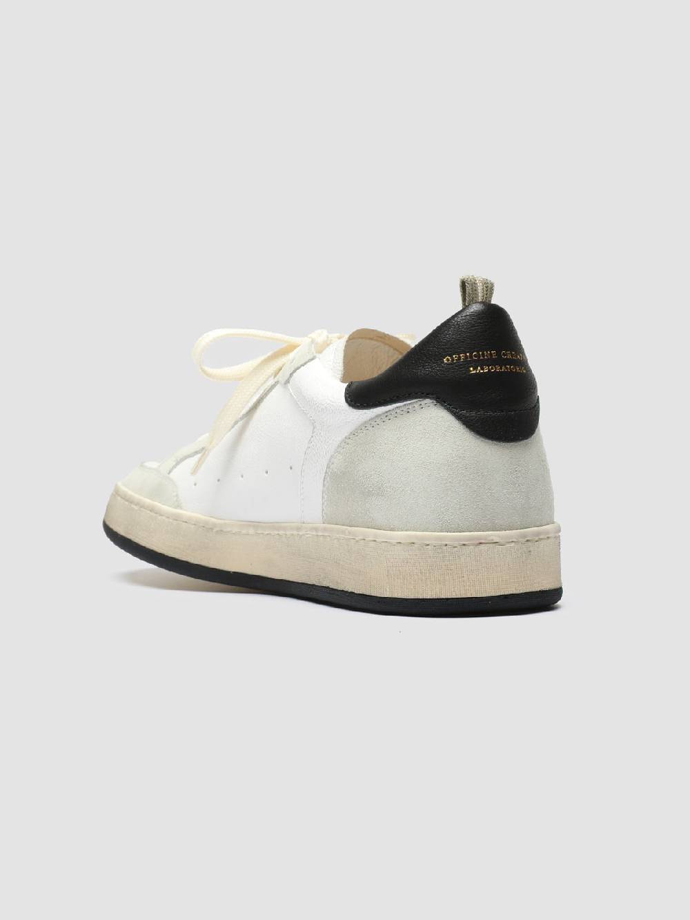 Officine Creative MAGIC 001 Sneakers In Pelle E Camoscio Bianco