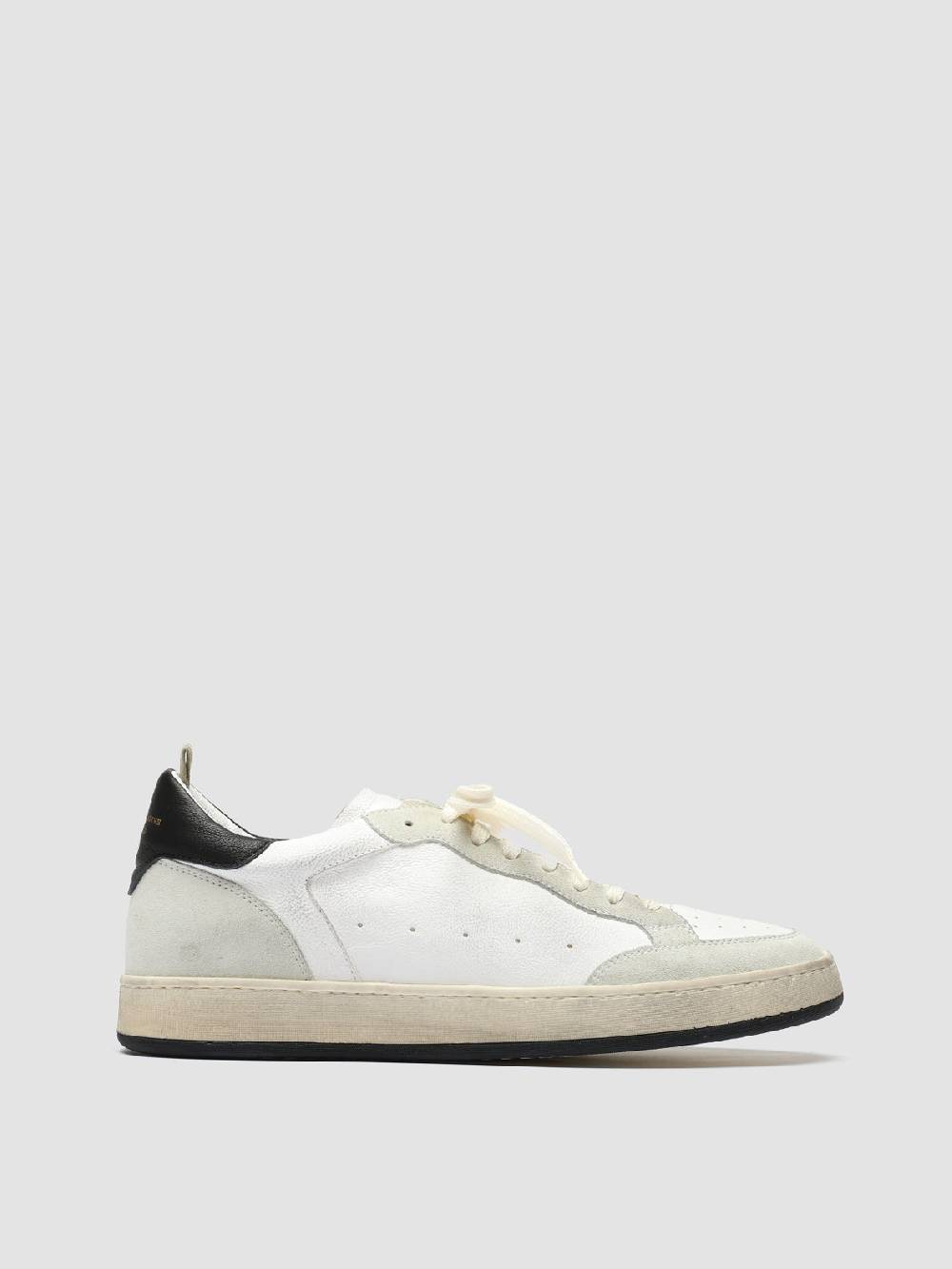 Officine Creative MAGIC 001 Sneakers in Pelle e Camoscio Bianco