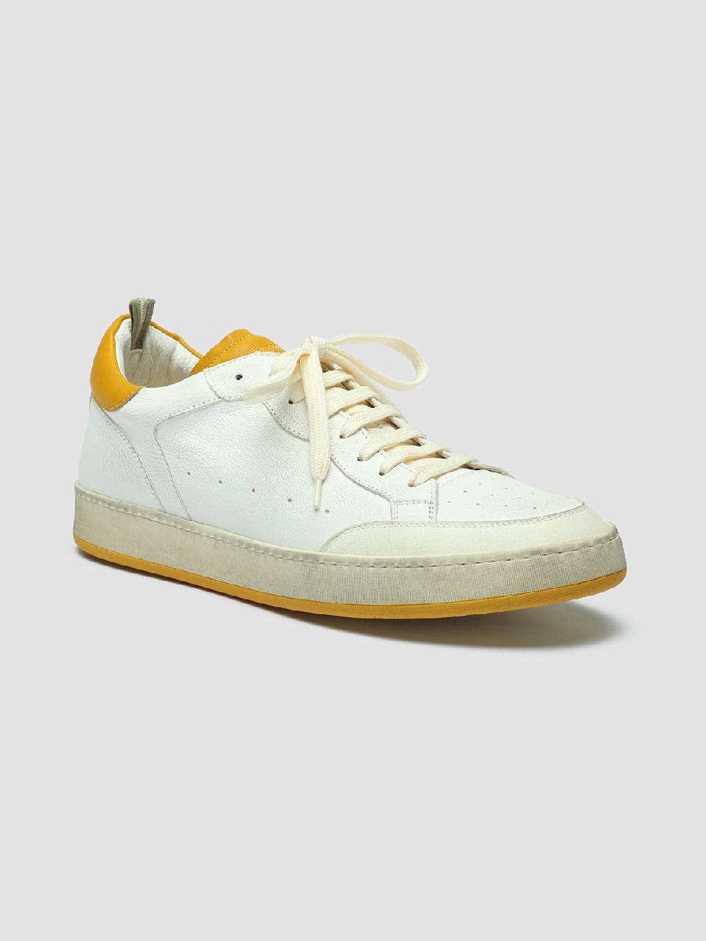 Officine Creative MAGIC 001 Sneakers In Pelle E Camoscio Bianco