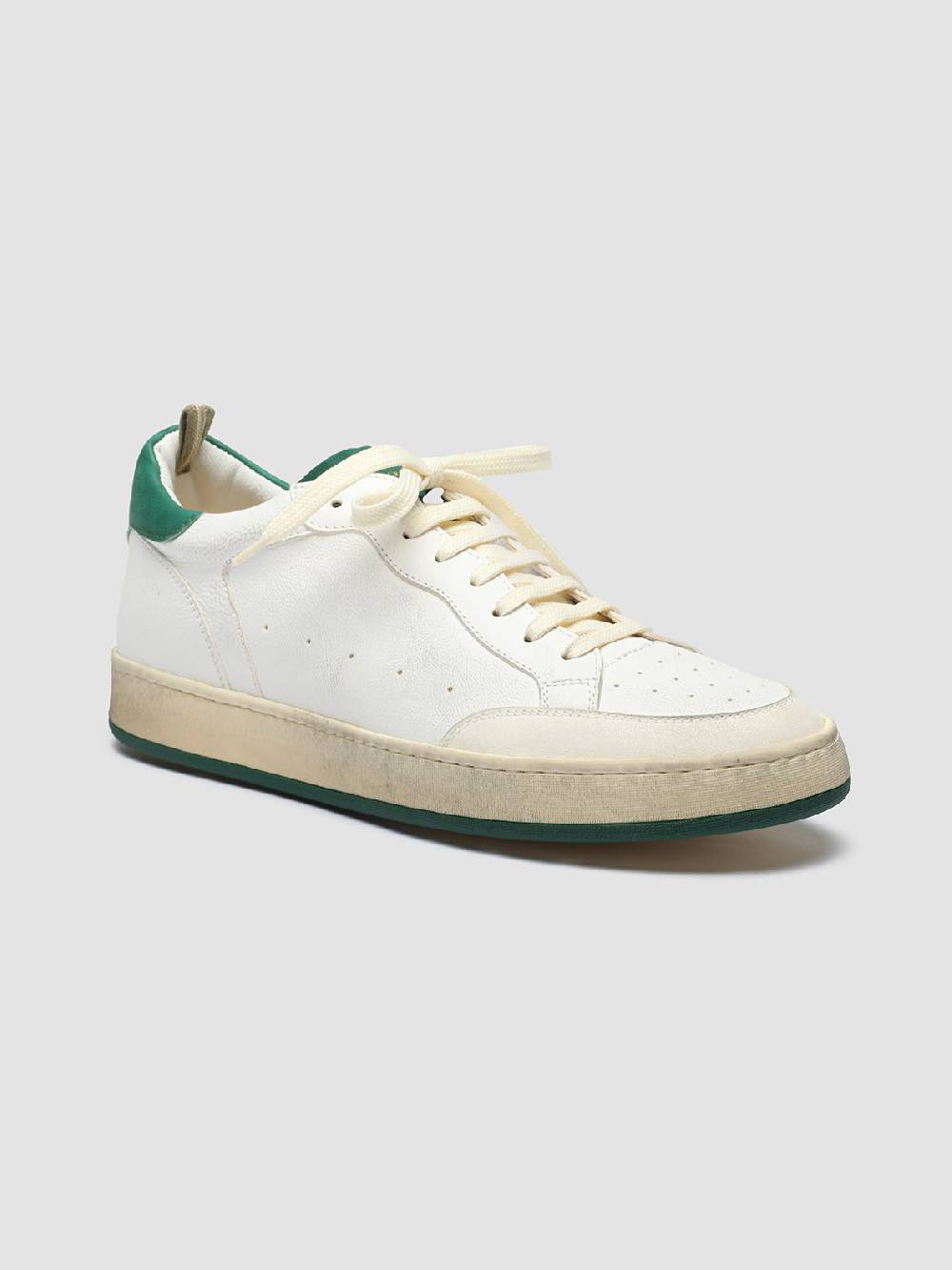 Officine Creative MAGIC 001 Sneakers In Pelle E Camoscio Bianco