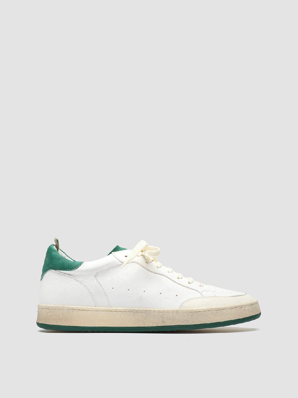 Officine Creative MAGIC 001 Sneakers in Pelle e Camoscio Bianco