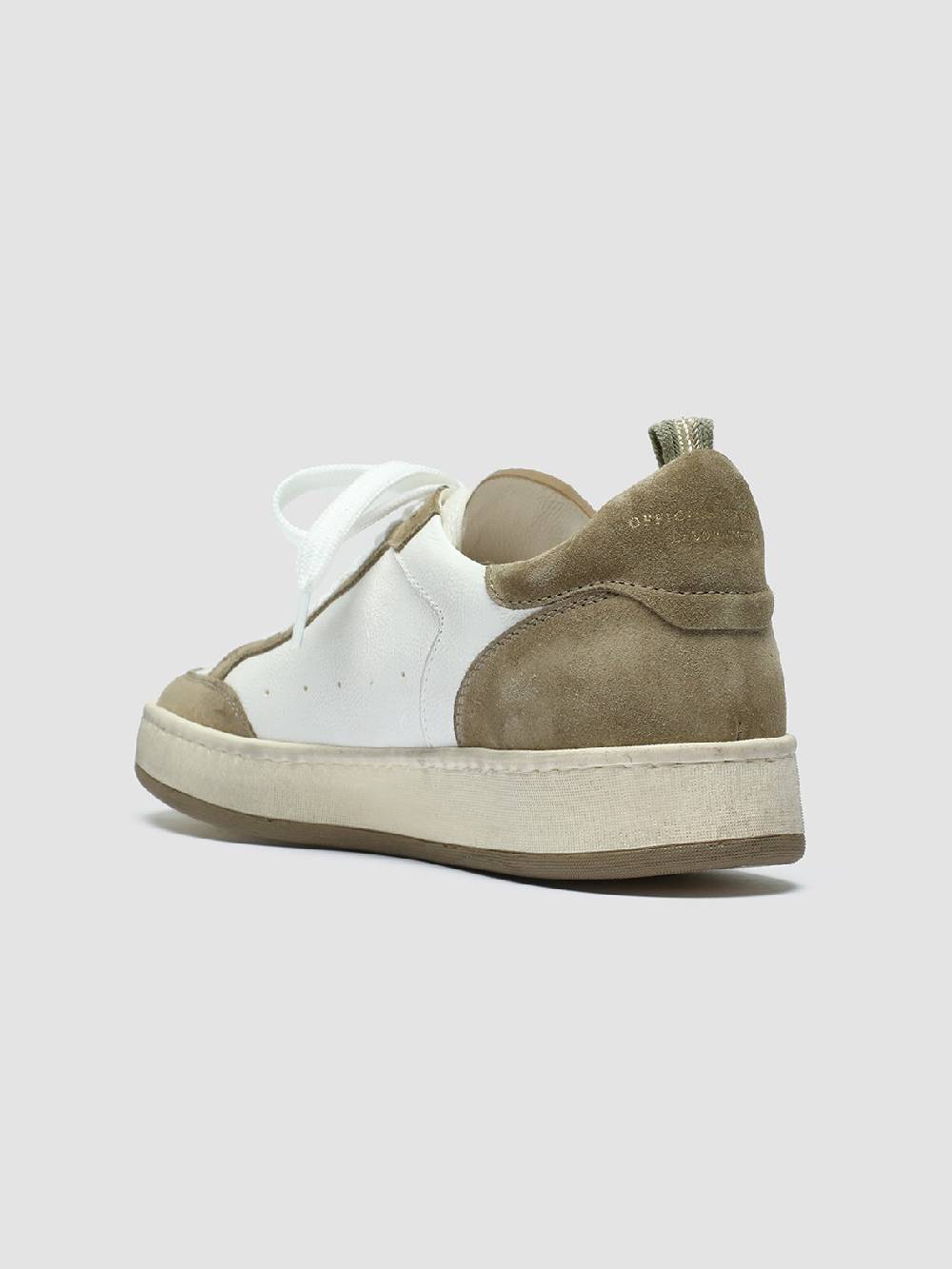 Officine Creative MAGIC 101 Sneakers In Pelle E Camoscio Bianco