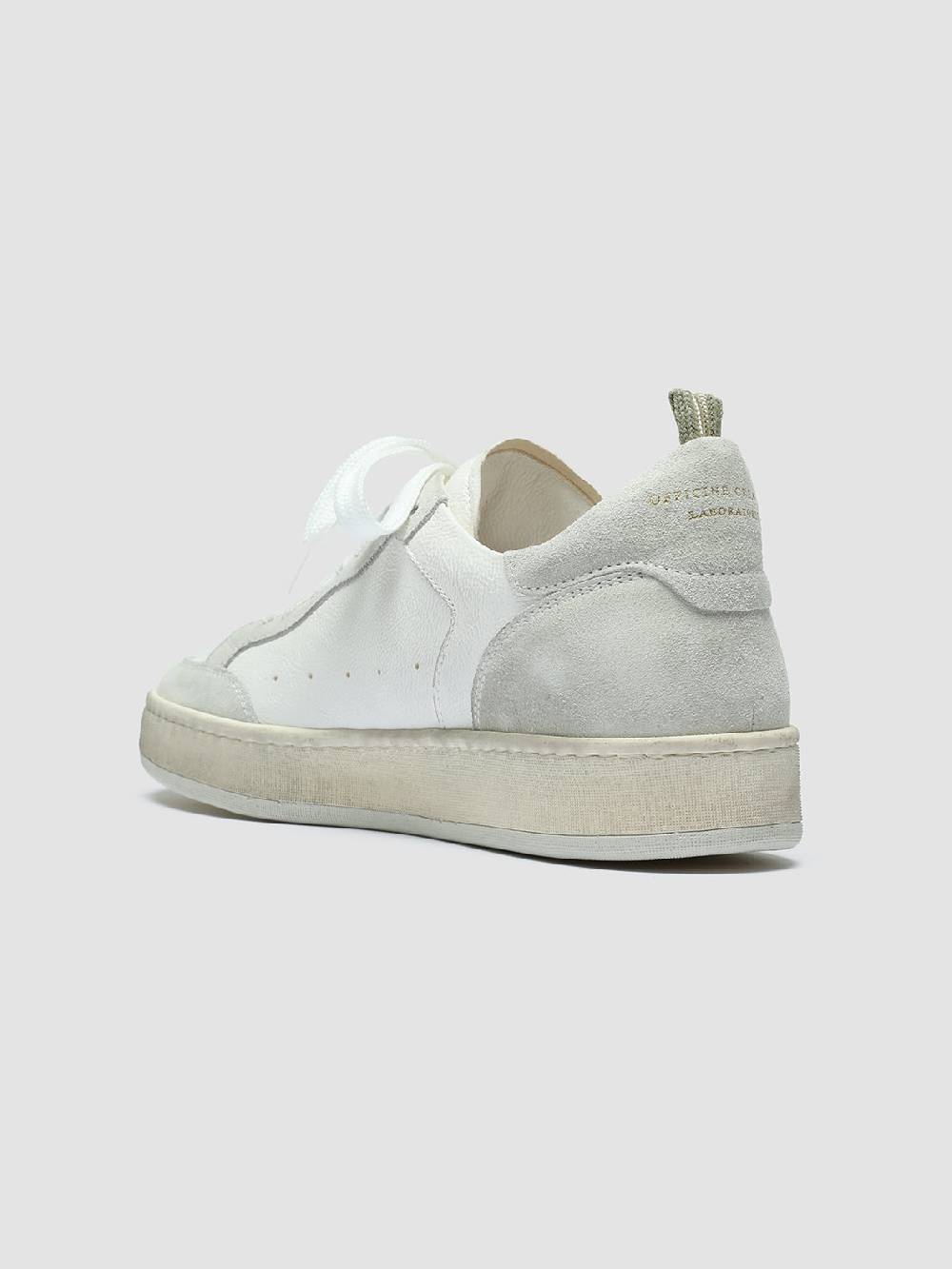 Officine Creative MAGIC 101 Sneakers In Pelle E Camoscio Bianco