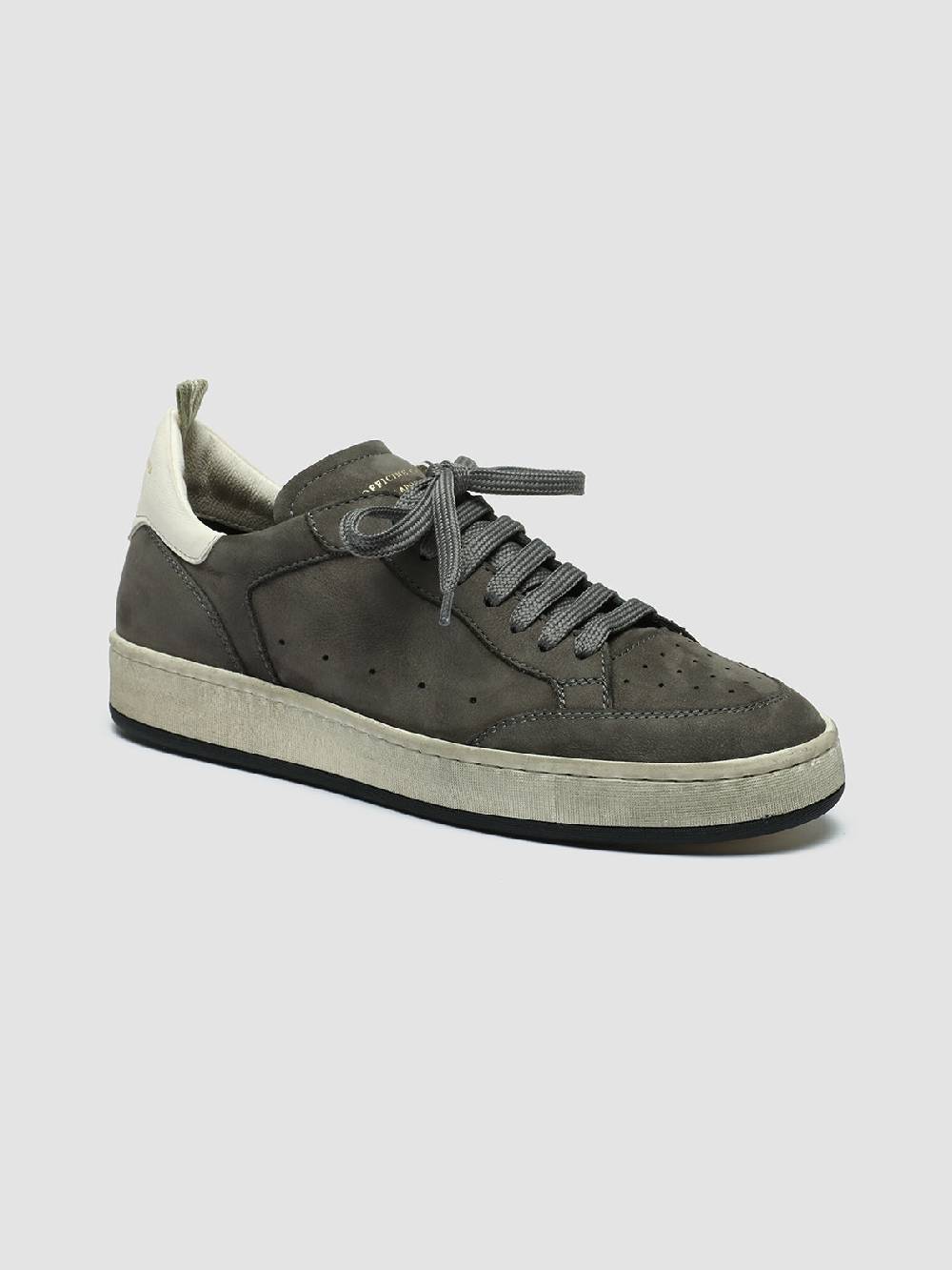 Officine Creative MAGIC 102 Sneakers In Pelle E Camoscio Grigio