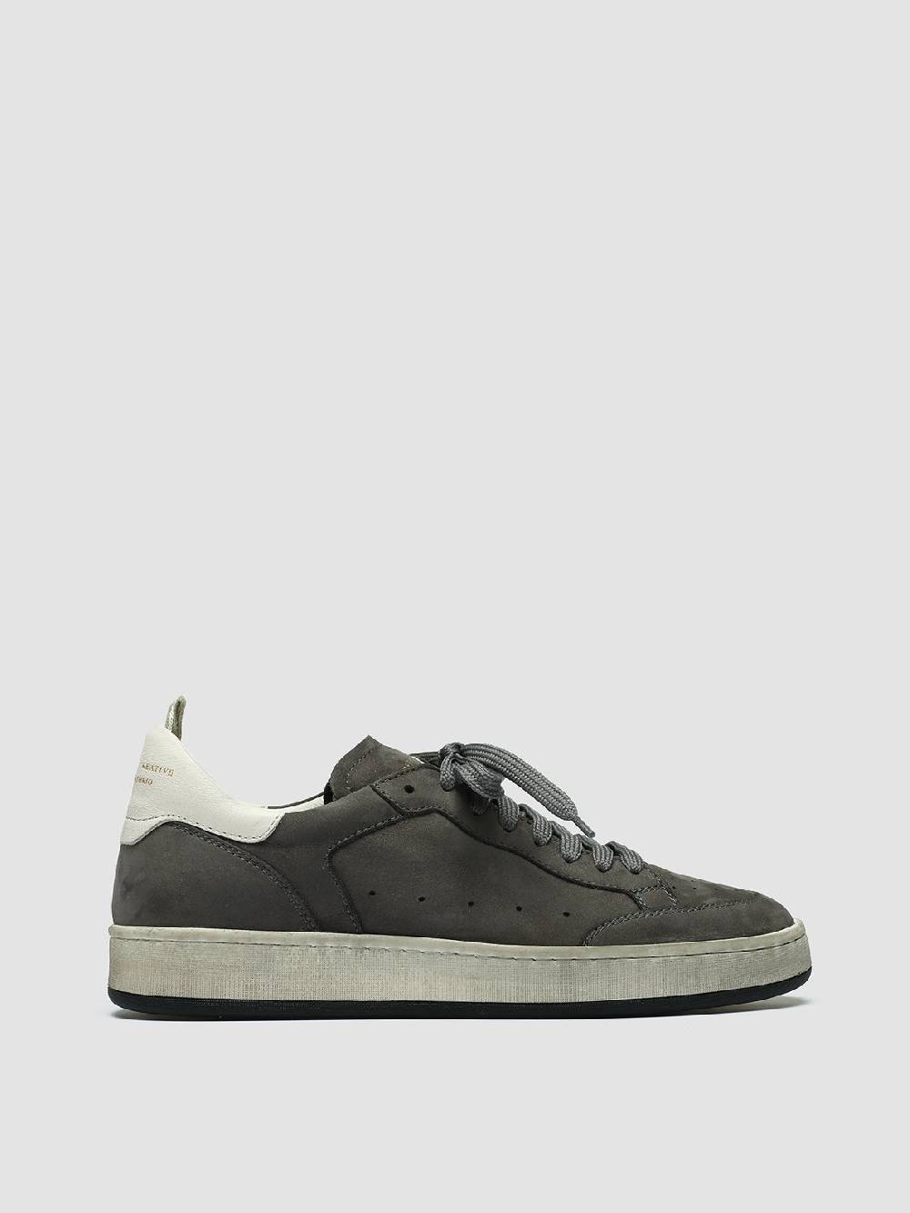 Officine Creative MAGIC 102 Sneakers in Pelle e Camoscio Grigio
