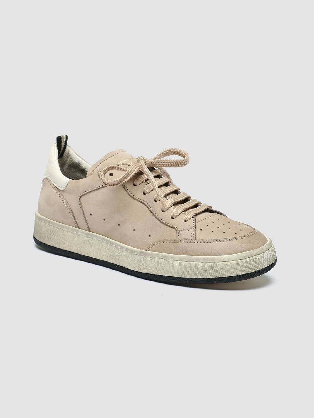 Officine Creative MAGIC 102 Sneakers In Pelle E Camoscio Marrone