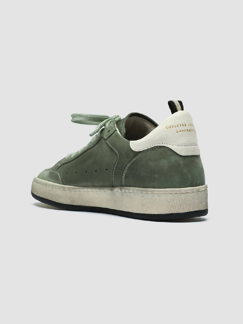 Officine Creative MAGIC 102 Sneakers In Pelle E Camoscio Verde