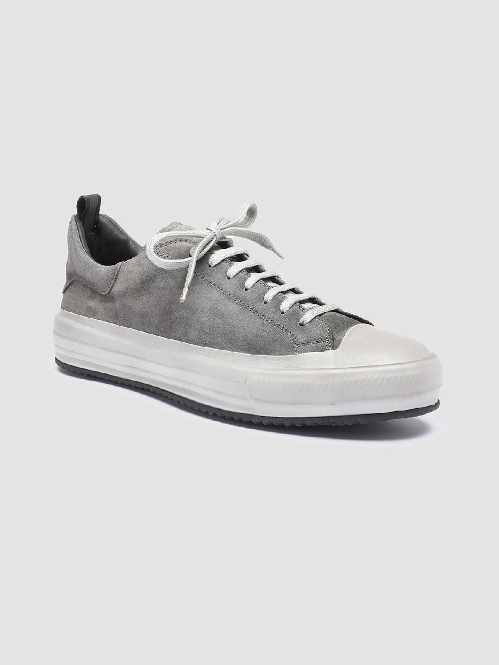 Officine Creative MES 009 Sneakers In Pelle Scamosciata Grigia