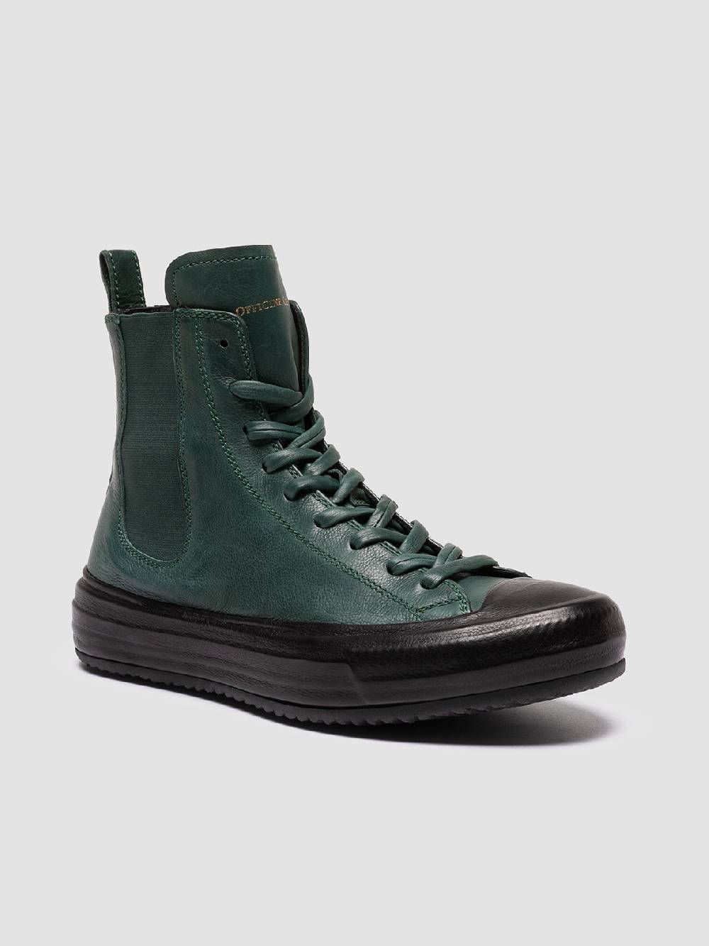 Officine Creative MES 103 Sneaker Alte In Pelle Verde