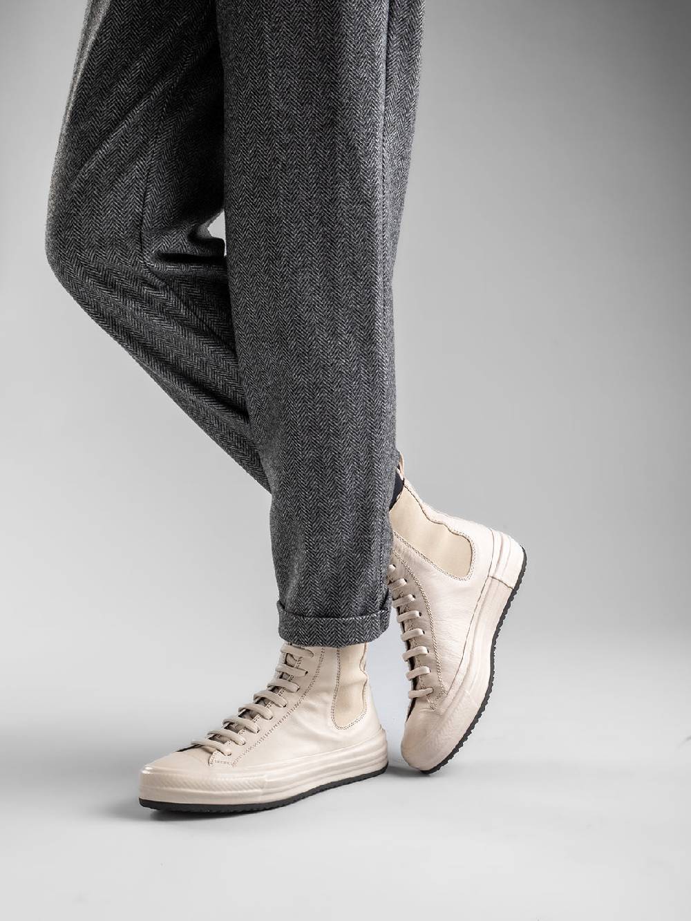 Officine Creative MES 103 Sneaker Alte In Pelle Verde