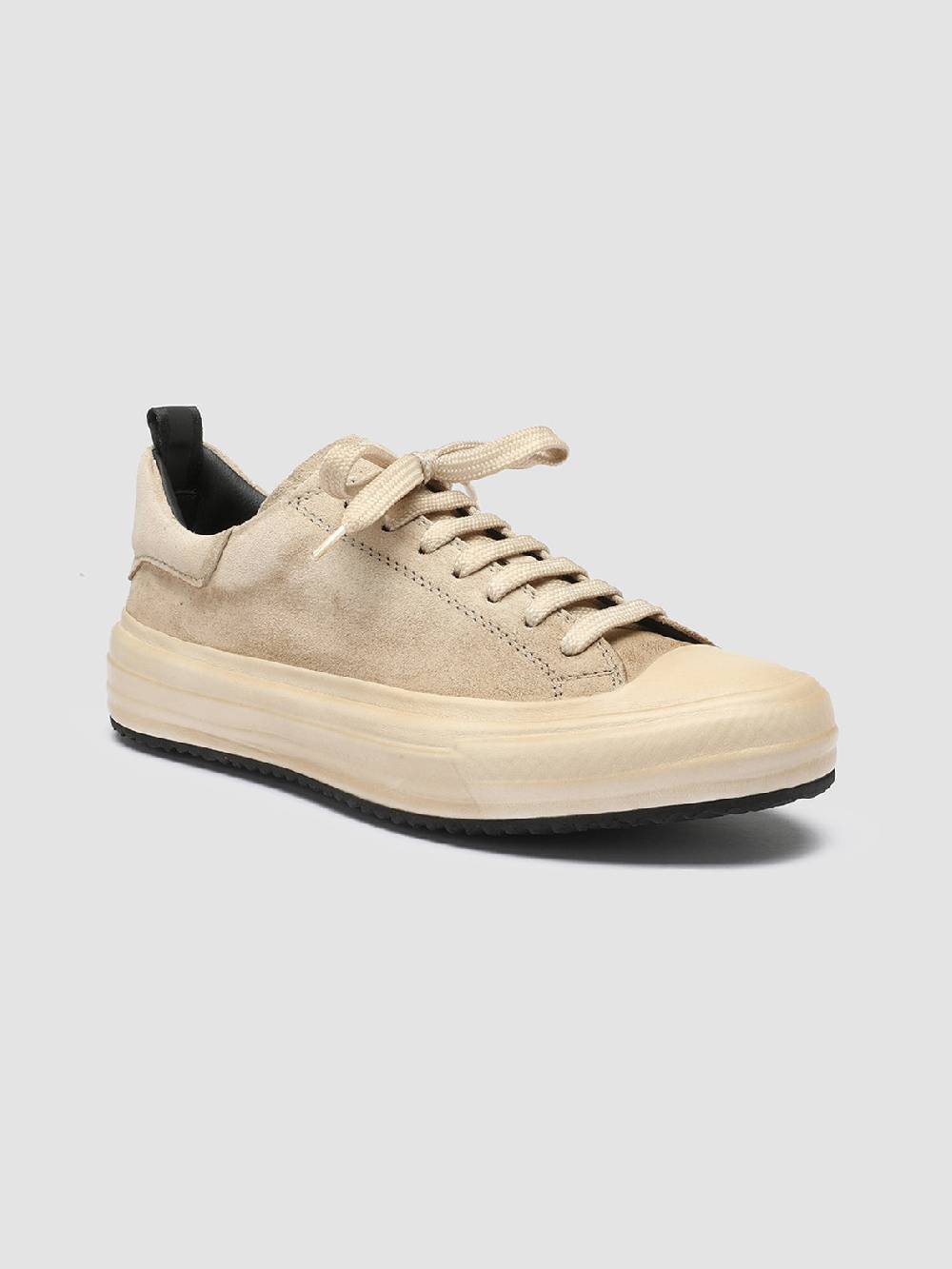 Officine Creative MES 105 Sneakers In Pelle Scamosciata Avorio