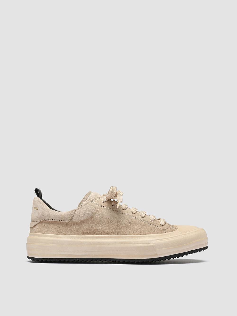 Officine Creative MES 105 Sneakers in Pelle Scamosciata Avorio