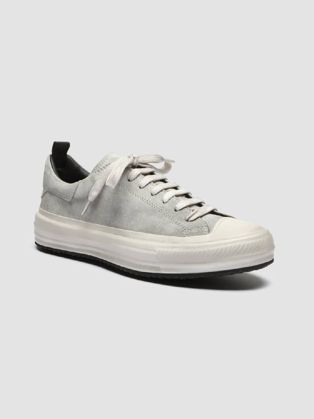 Officine Creative MES 105 Sneakers In Pelle Scamosciata Grigia