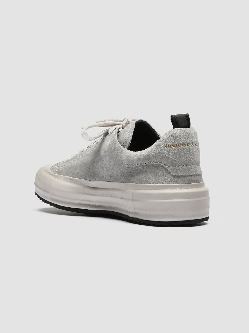 Officine Creative MES 105 Sneakers In Pelle Scamosciata Grigia