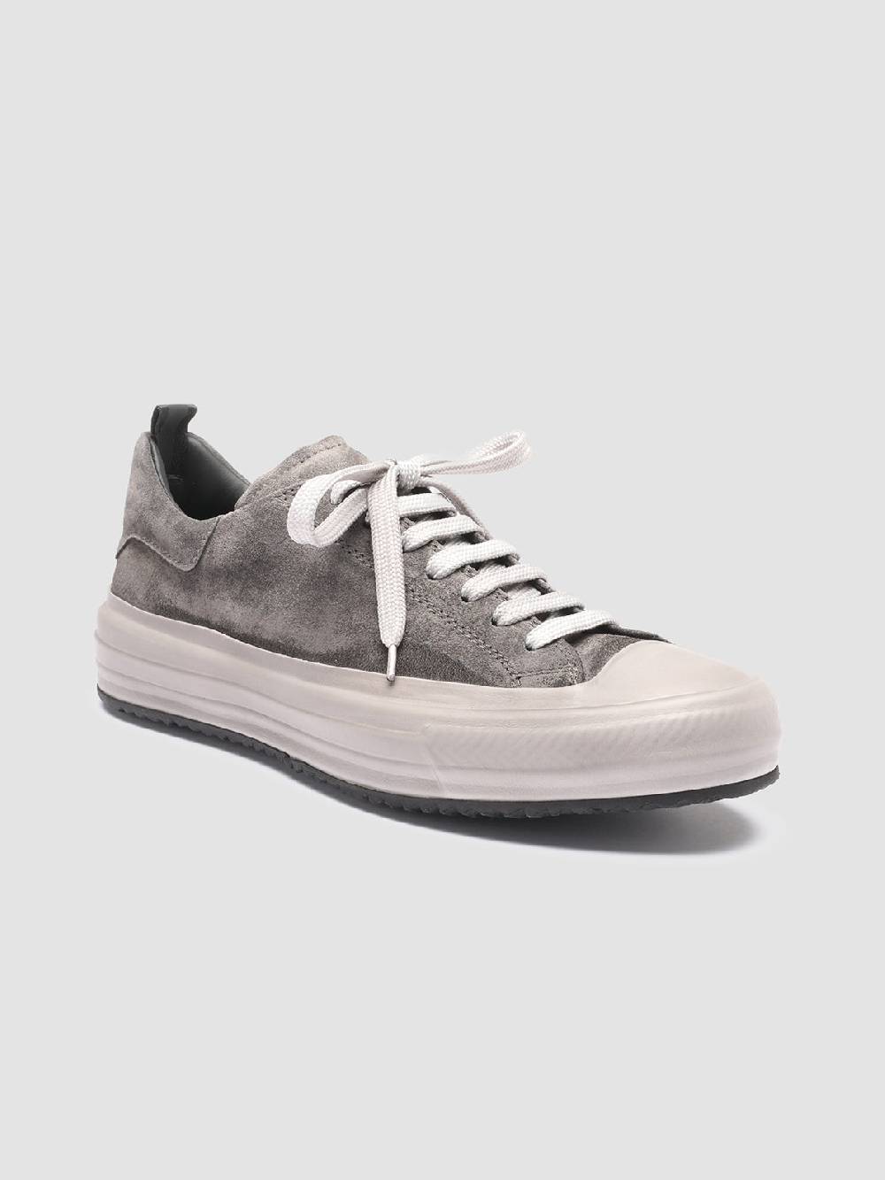 Officine Creative MES 105 Sneakers In Pelle Scamosciata Grigia