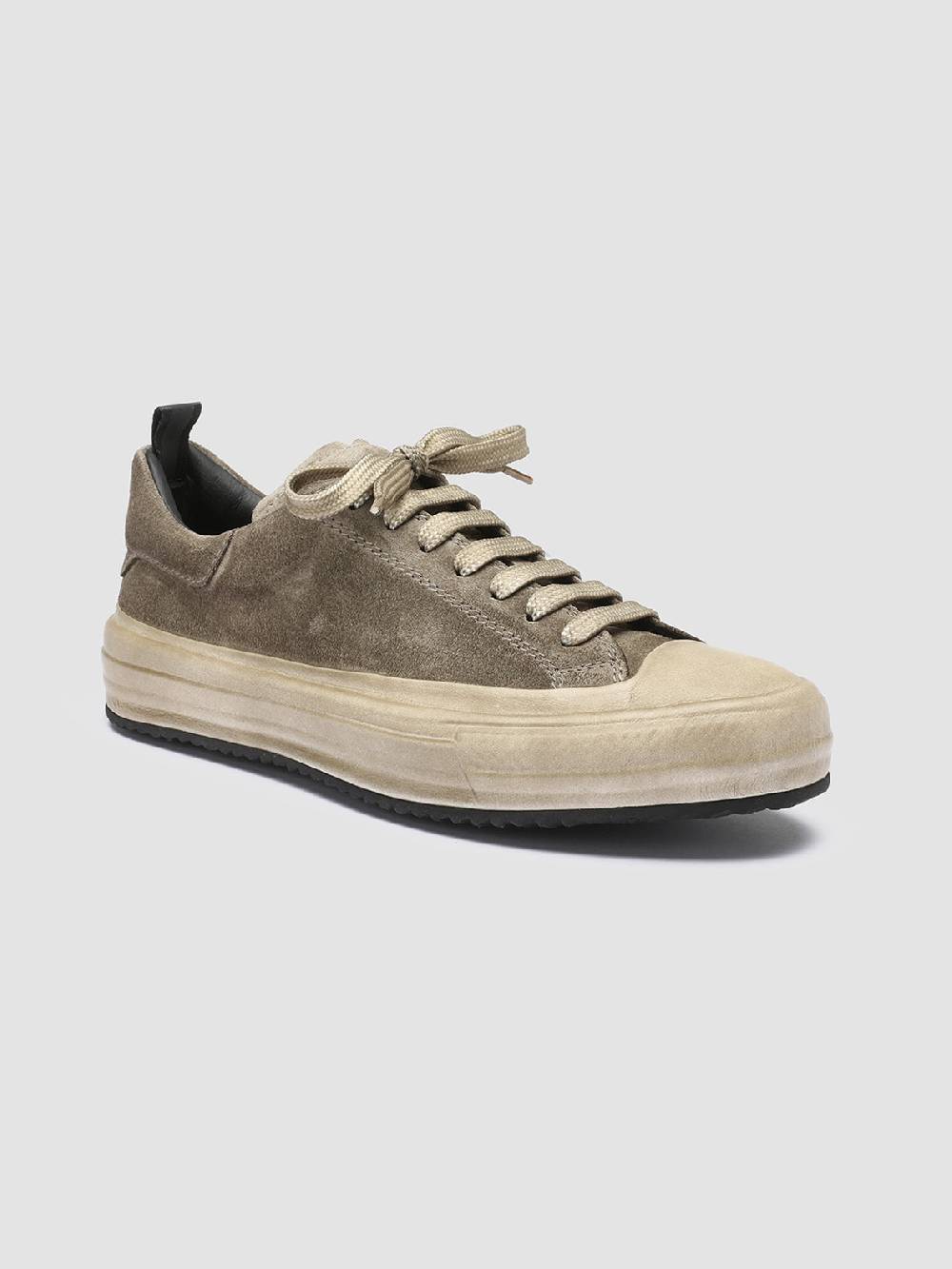 Officine Creative MES 105 Sneakers In Pelle Scamosciata Verde