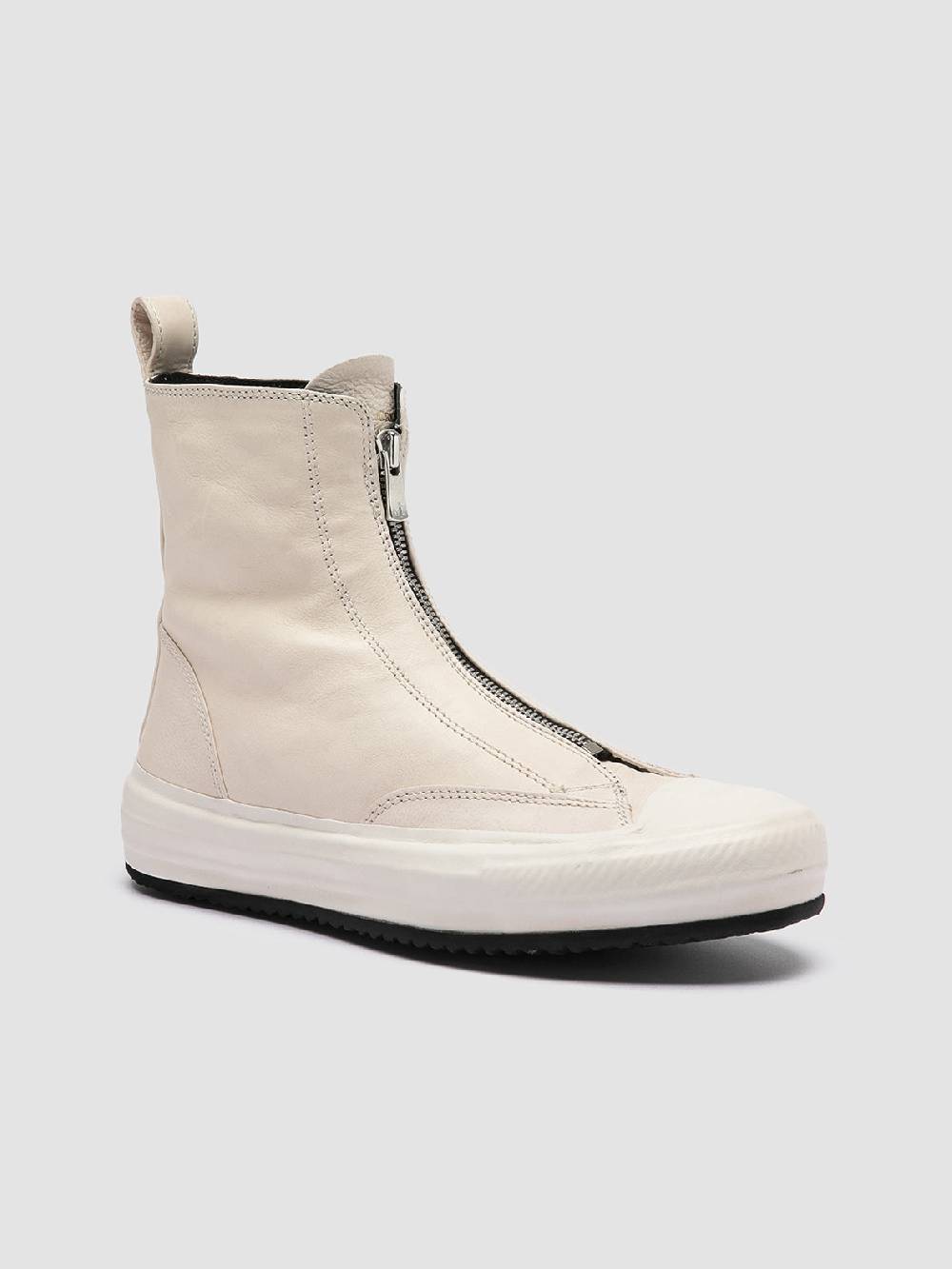 Officine Creative MES 109 Sneaker Alte In Pelle Avorio