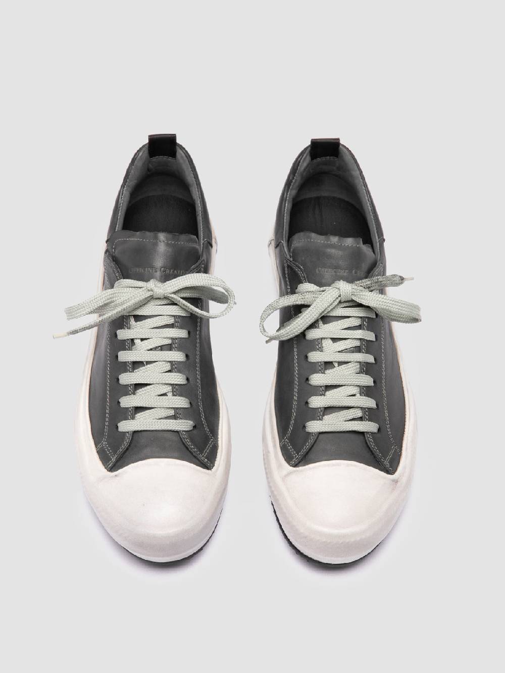 Officine Creative MES DD 001 Sneaker Basse In Pelle Grigia