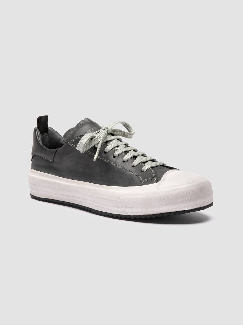 Officine Creative MES DD 001 Sneaker Basse In Pelle Grigia