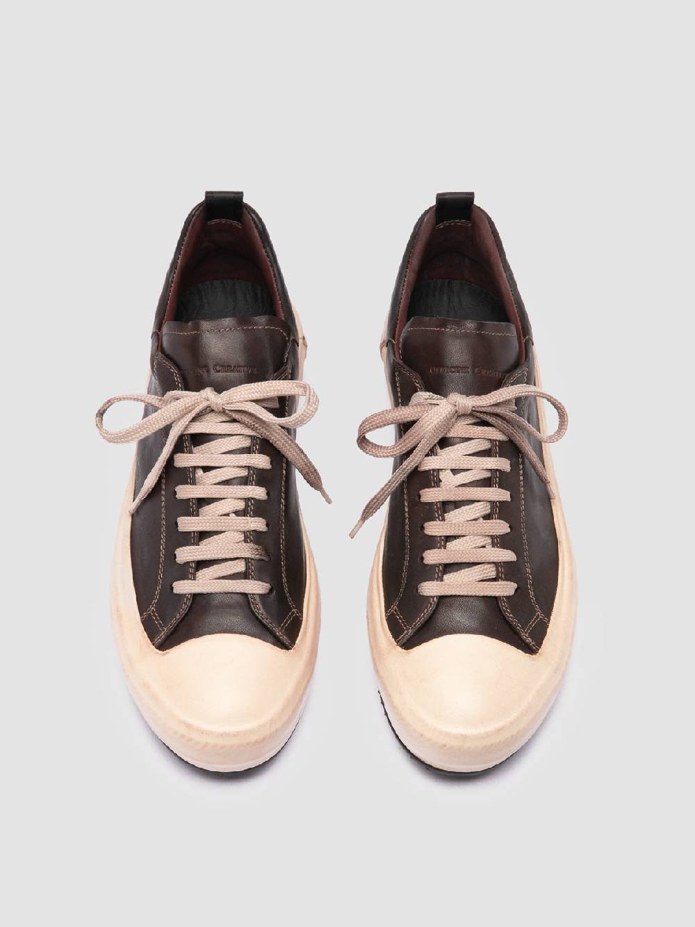 Officine Creative MES DD 001 Sneaker Basse In Pelle Marrone