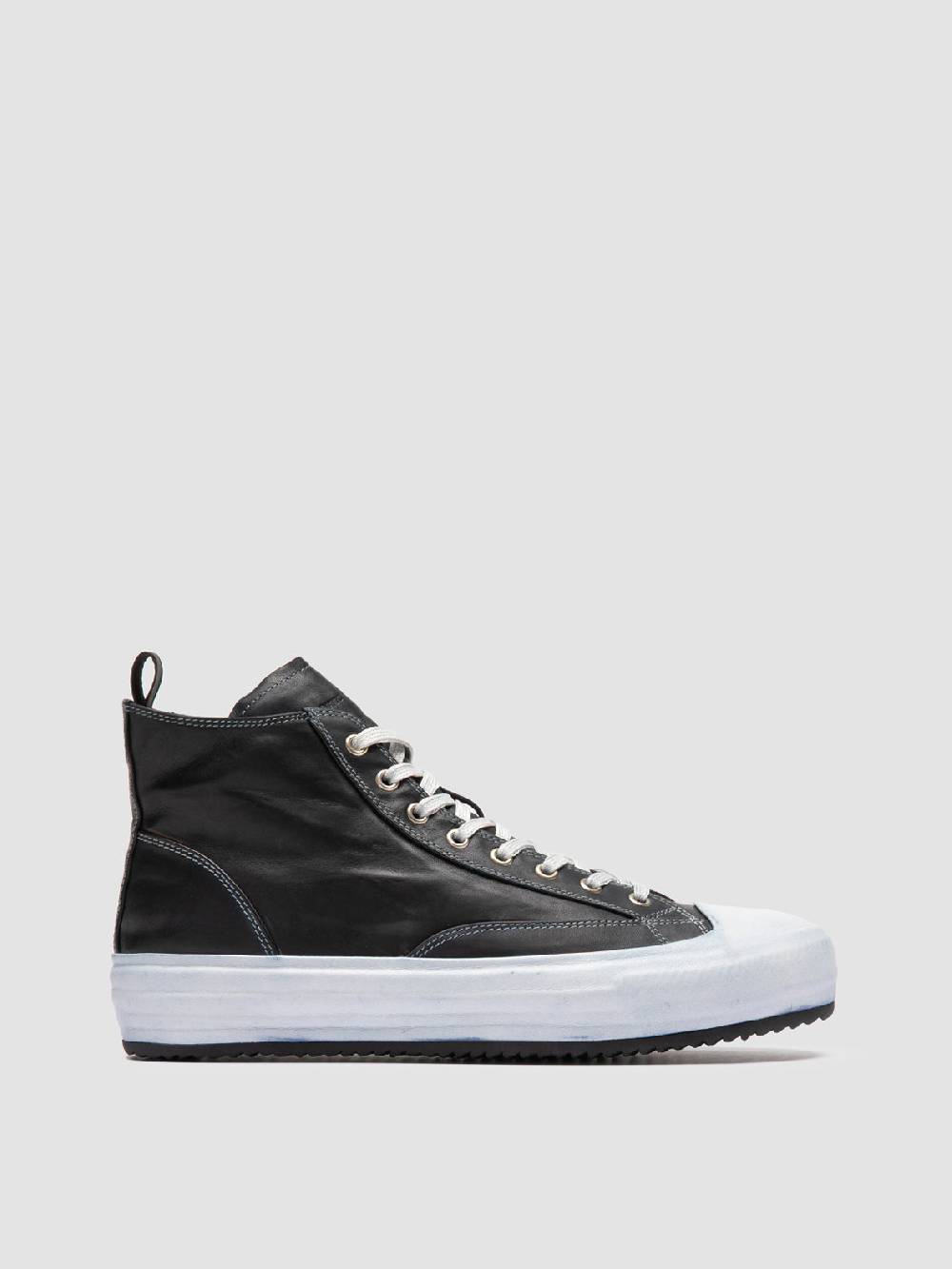 Officine Creative MES DD 002 Sneaker Alte in Pelle Blu