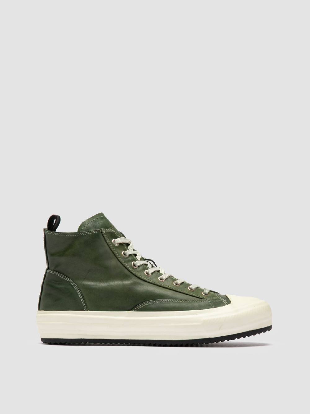 Officine Creative MES DD 002 Sneaker Alte in Pelle Verde