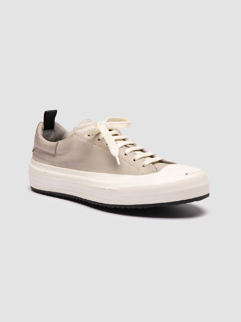 Officine Creative MES DD 101 Sneaker Basse In Pelle Grigia