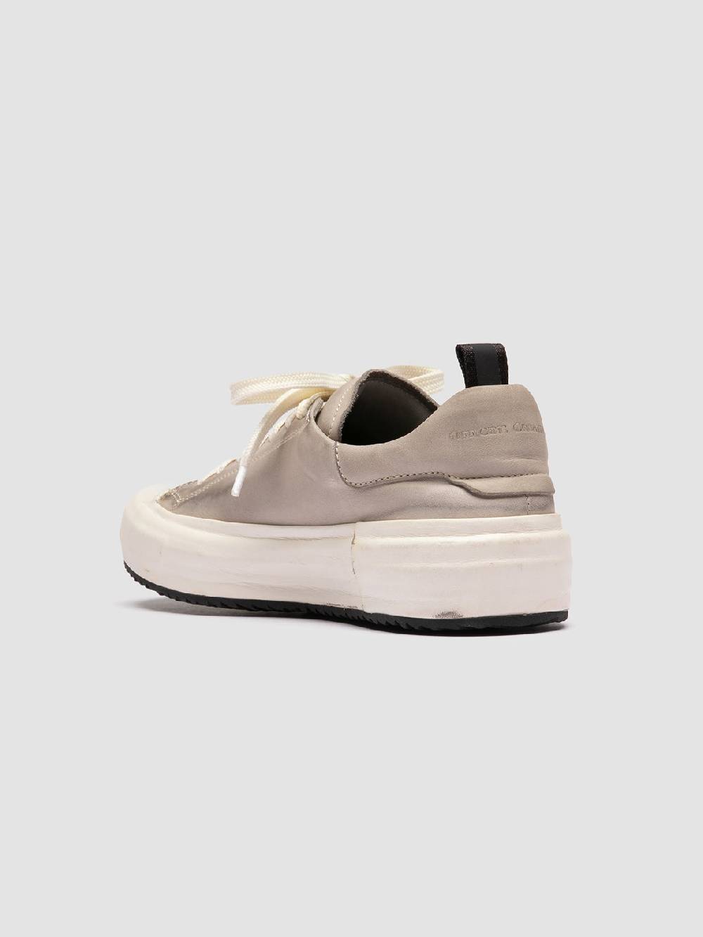 Officine Creative MES DD 101 Sneaker Basse In Pelle Grigia