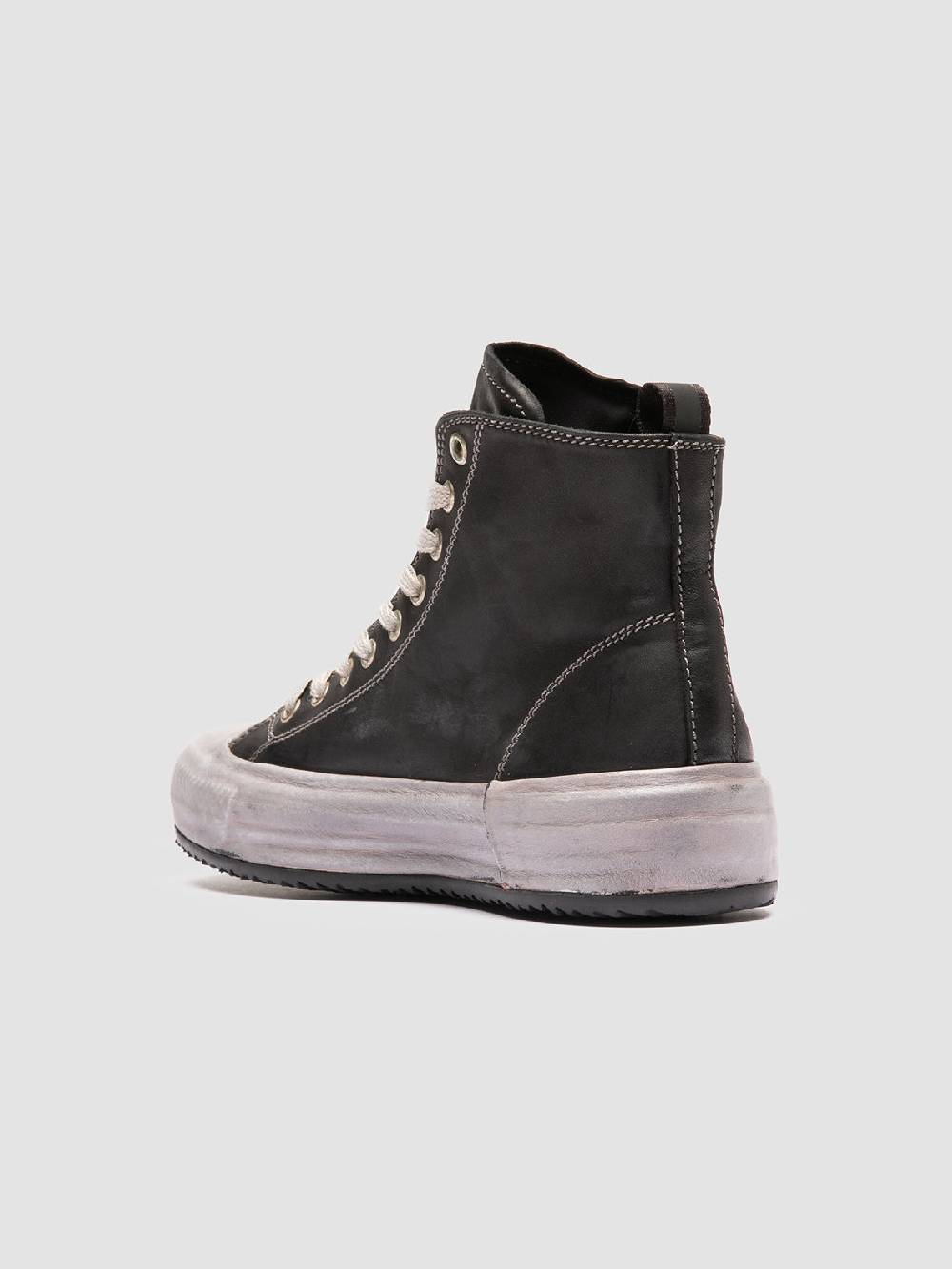 Officine Creative MES DD 102 Sneaker Alte In Pelle Nera