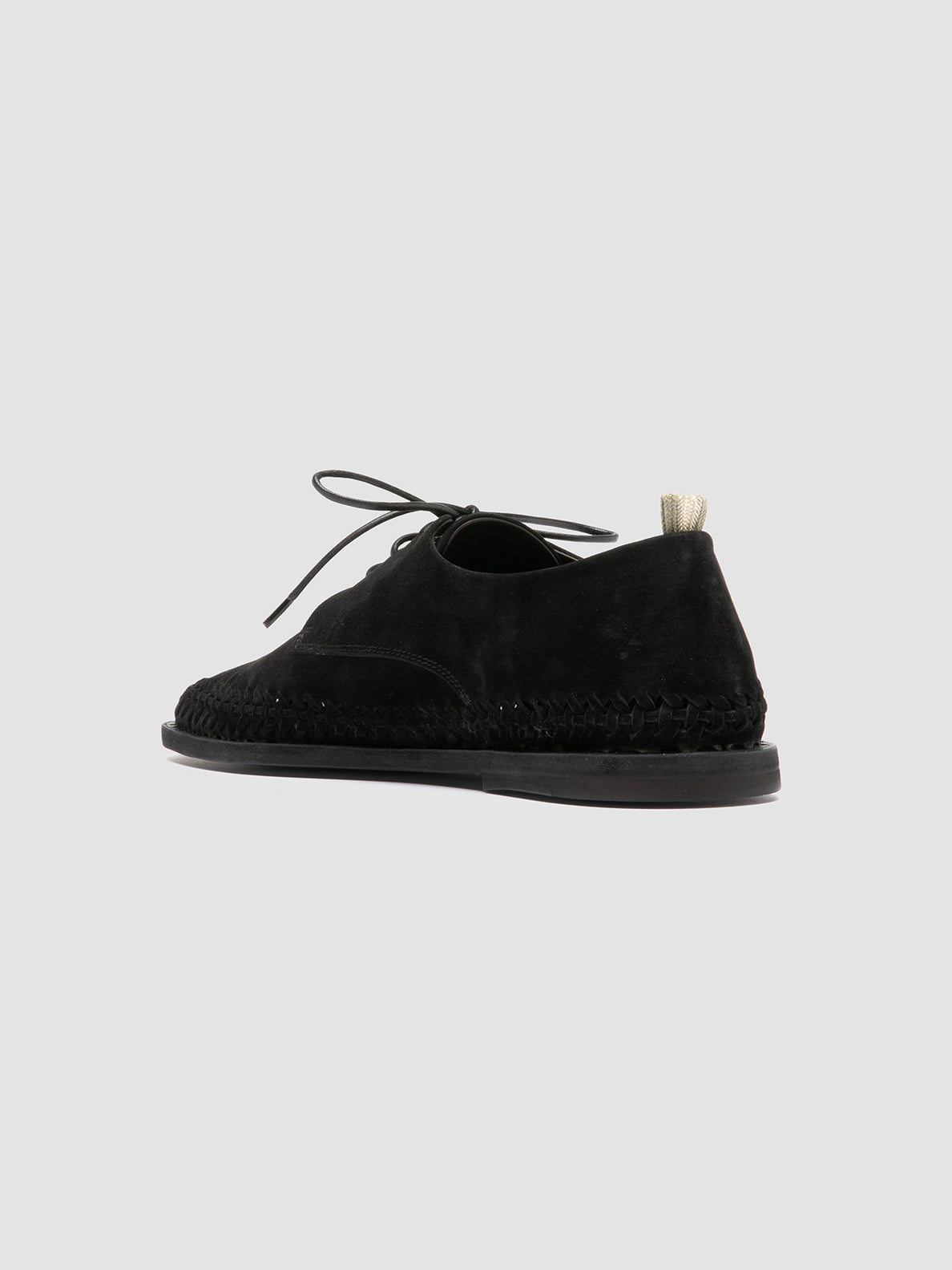 Officine Creative MILES 001 Black Suede Derby Shoes