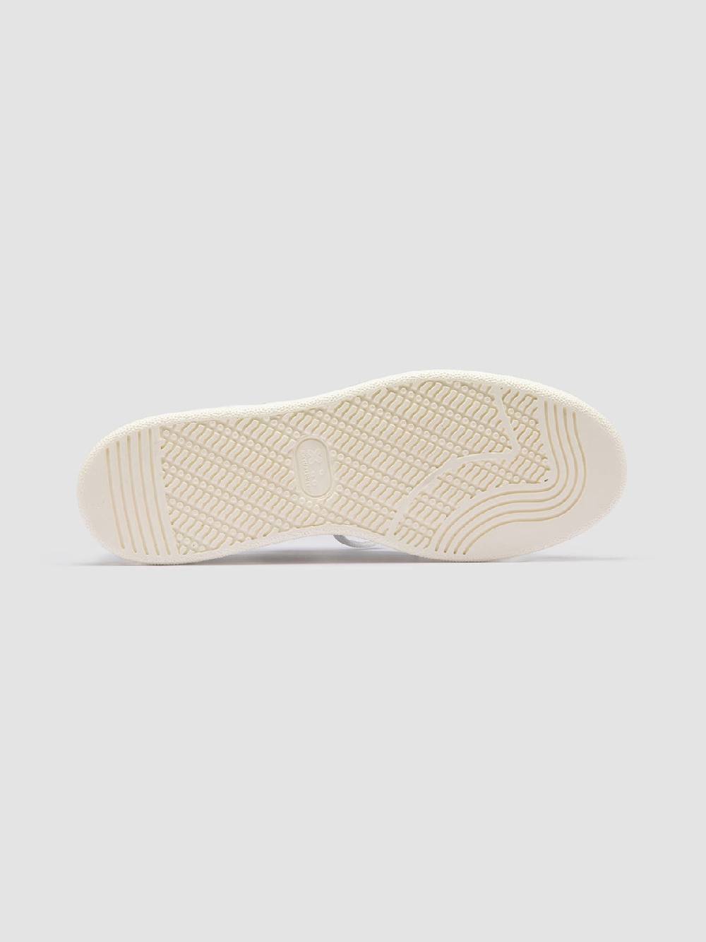 Officine Creative MOWER 002 Sneakers Basse In Pelle E Camoscio Bianca