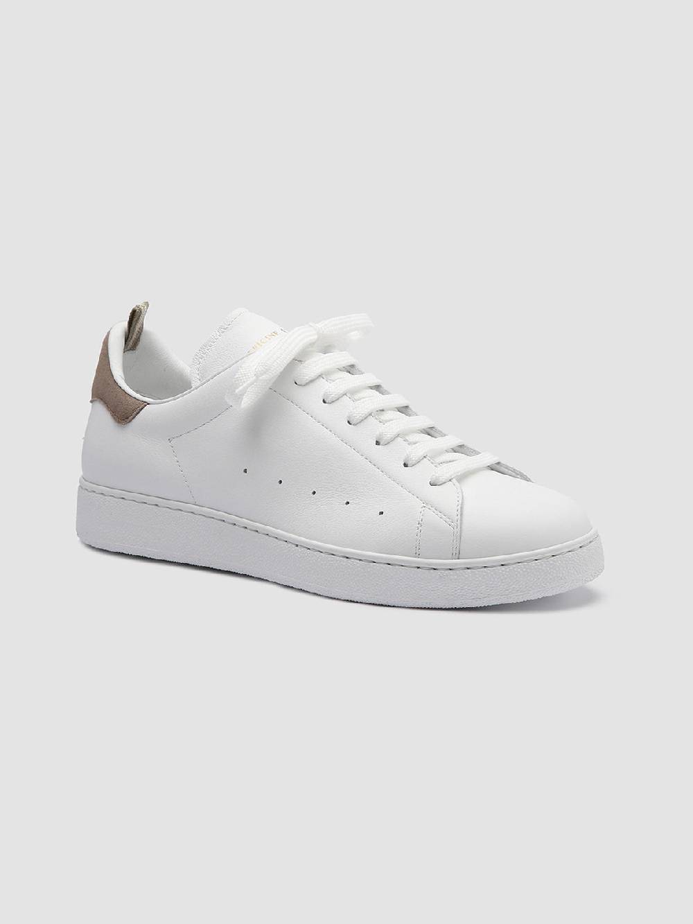 Officine Creative MOWER 002 Sneakers In Pelle Bianca
