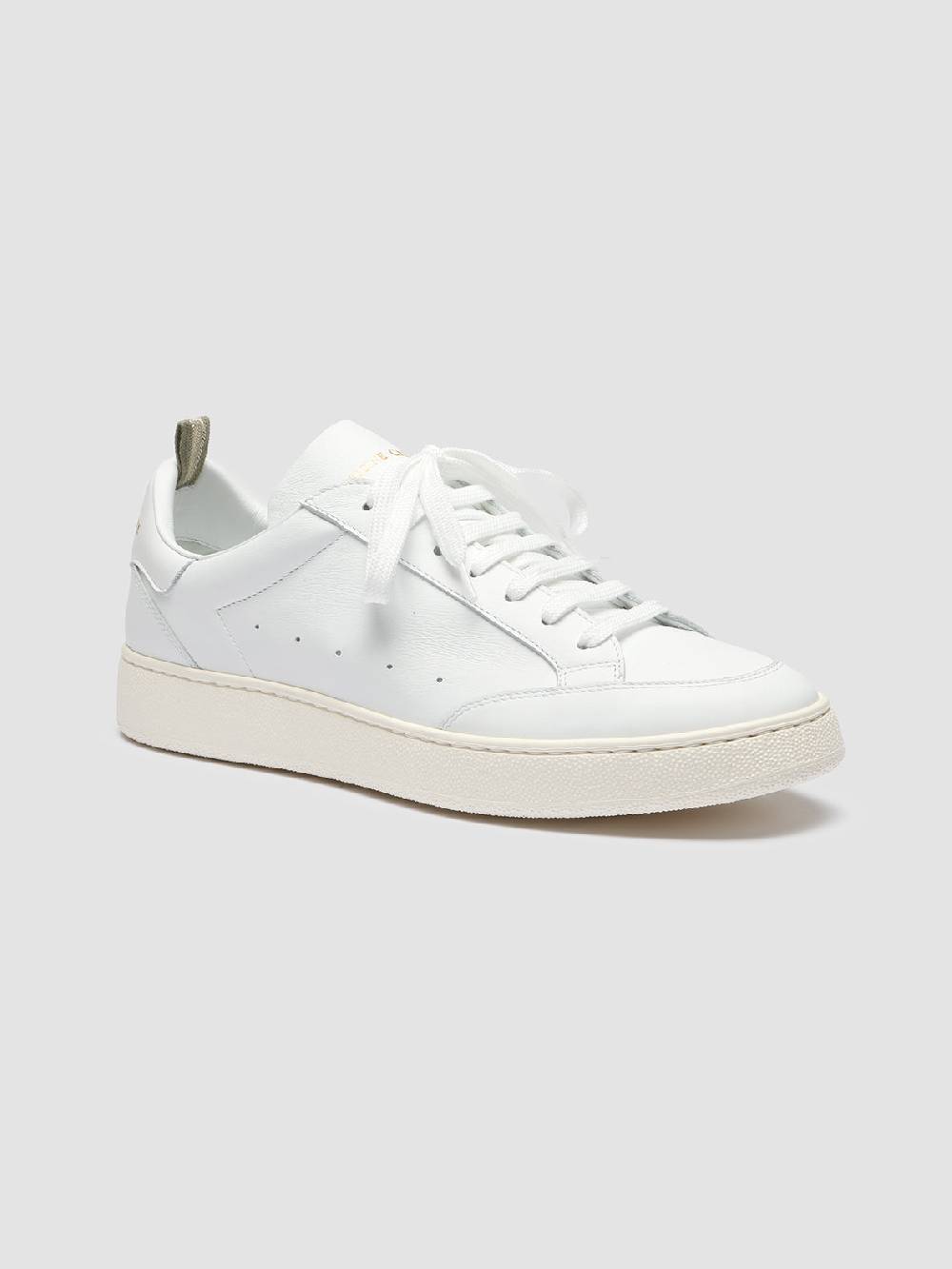 Officine Creative MOWER 007 Sneakers In Pelle Bianca