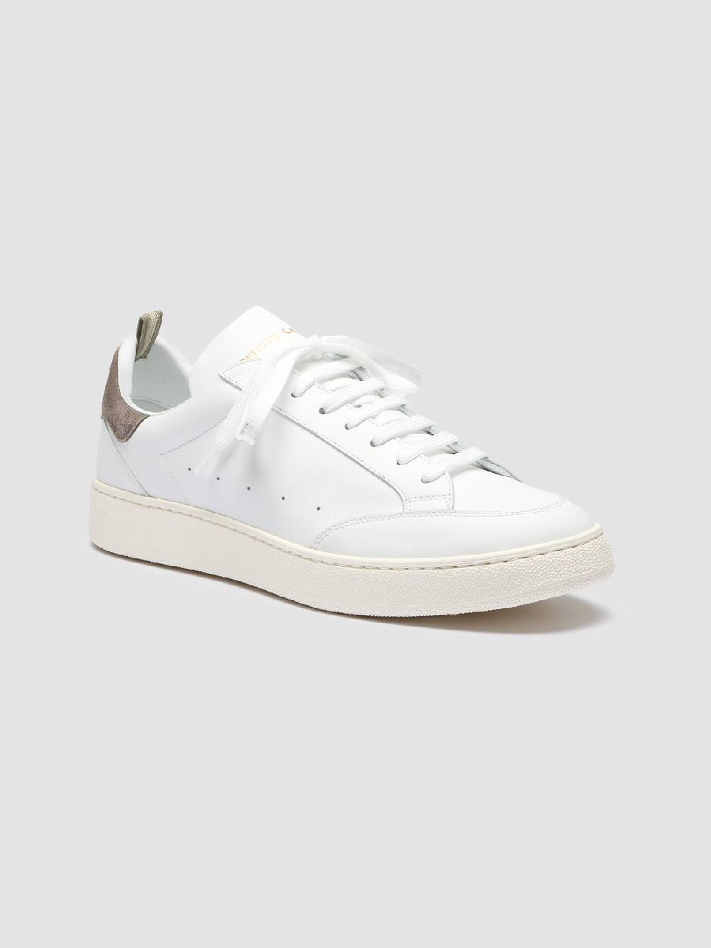 Officine Creative MOWER 007 Sneakers In Pelle Bianca
