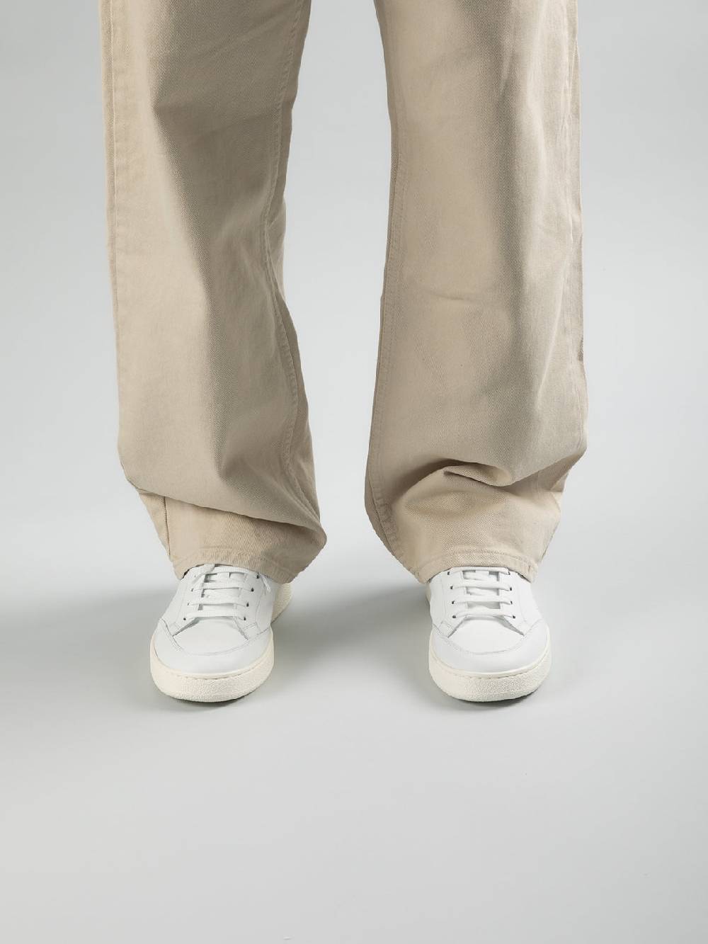 Officine Creative MOWER 007 Sneakers In Pelle Bianca